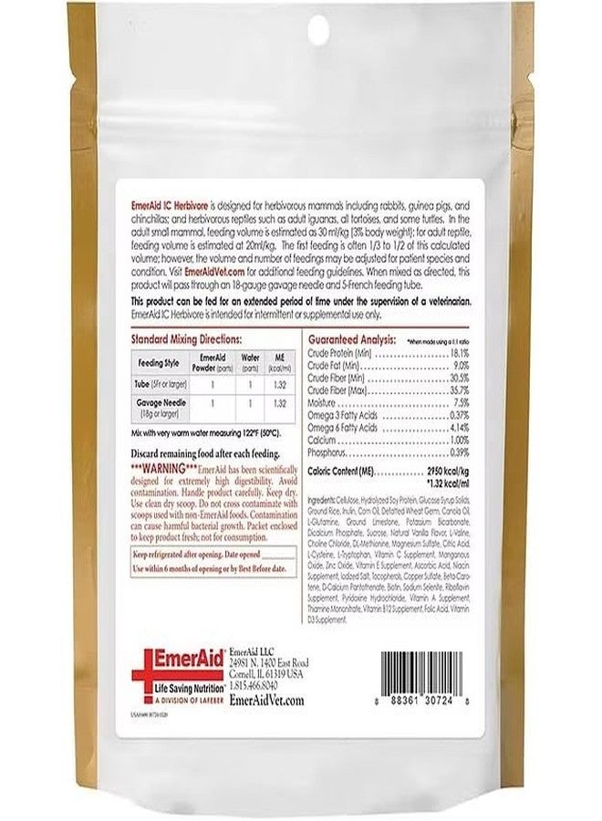 EmerAid IC Herbivore Intensive Care | High Fiber Nutrition | Critically Ill and Debilitated Herbivores | Easily Absorbable and Highly Digestible - 100 gm - Image 2